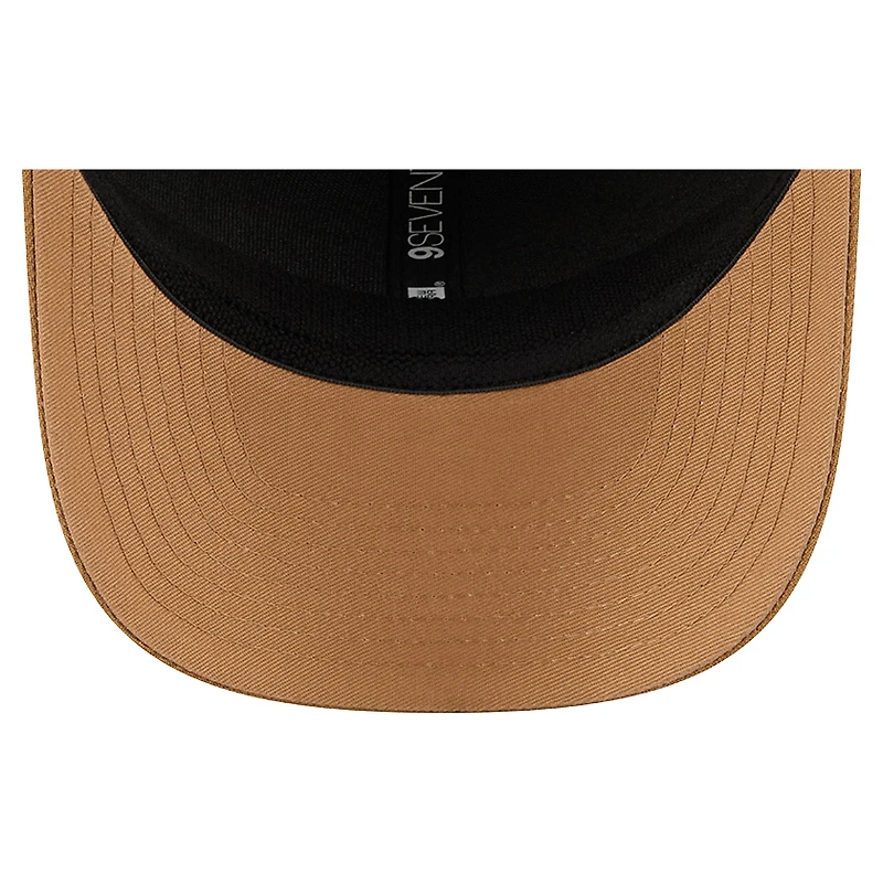 Casquette ajustable bicolore rétro 9SEVENTY beige clair des Philadelphia Eagles de New Era pour homme