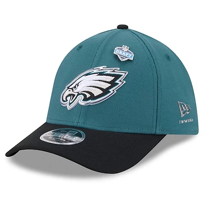 Casquette New Era Flex vert nuit/noir Philadelphia Eagles, édition spéciale NFL Draft 2026