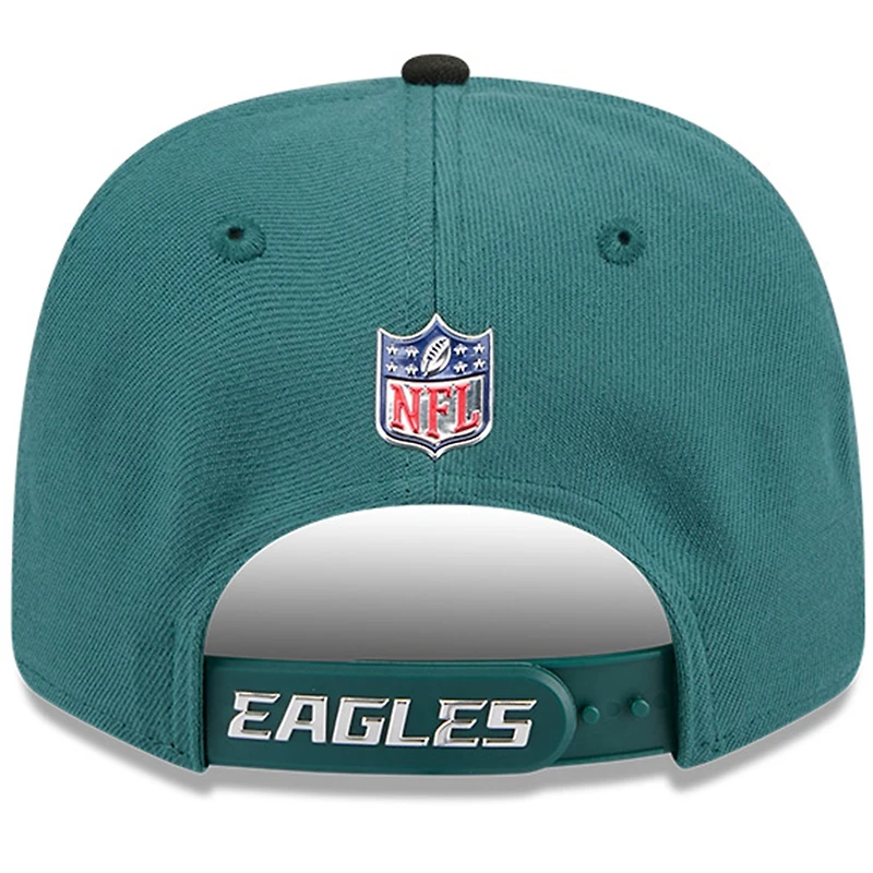 Men's New Era Midnight Green/Black Philadelphia Eagles 2026 NFL Draft 9SEVENTY Adjustable Hat