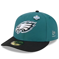 Men's New Era  Midnight Green/Black Philadelphia Eagles 2026 NFL Draft Pre-Curved 59FIFTY Fitted Hat