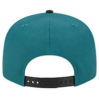 Casquette Snapback 9FIFTY Snapback de l'équipe des Philadelphia Eagles New Era pour hommes, vert nuit/noir