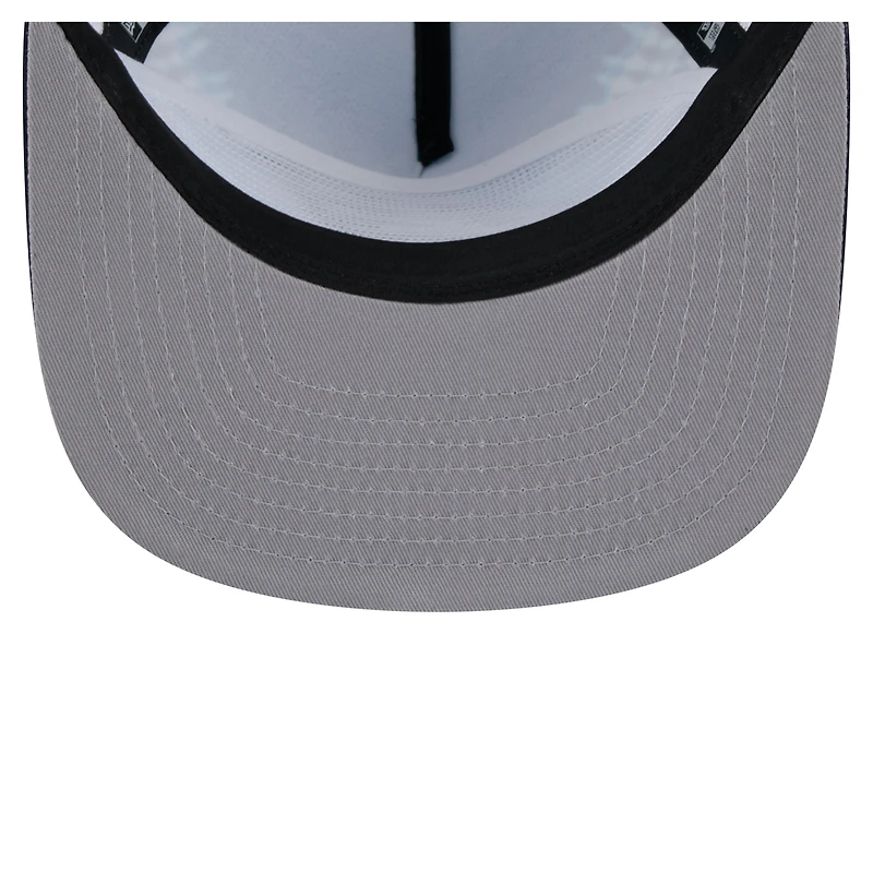 Men's New Era Midnight Green/Black Philadelphia Eagles Throwback Dye Golfer Snapback Hat