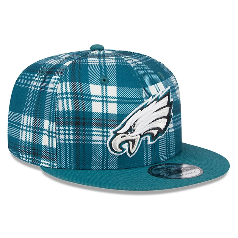 Men's New Era Midnight Green Philadelphia Eagles 2024 Sideline Statement 9FIFTY Snapback Hat