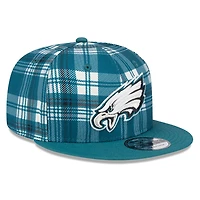 Men's New Era Midnight Green Philadelphia Eagles 2024 Sideline Statement 9FIFTY Snapback Hat