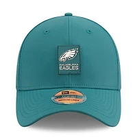 Casquette 39THIRTY Flex Sideline 2025 des Philadelphia Eagles de New Era pour homme, vert nuit
