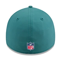 Casquette 39THIRTY Flex Sideline 2025 des Philadelphia Eagles de New Era pour homme, vert nuit