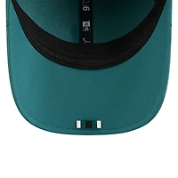 Casquette ajustable New Era 9FORTY pour homme, vert nuit, Philadelphia Eagles 2025 Sideline M-Crown