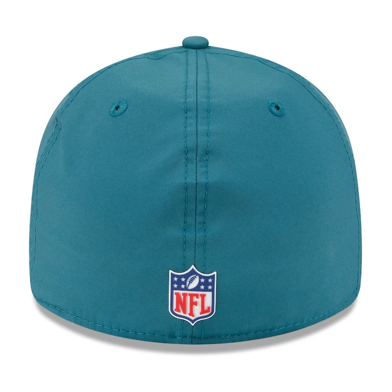 Casquette ajustée New Era 59FIFTY pour homme, vert nuit, Philadelphia Eagles 2025 Sideline Retro Crown