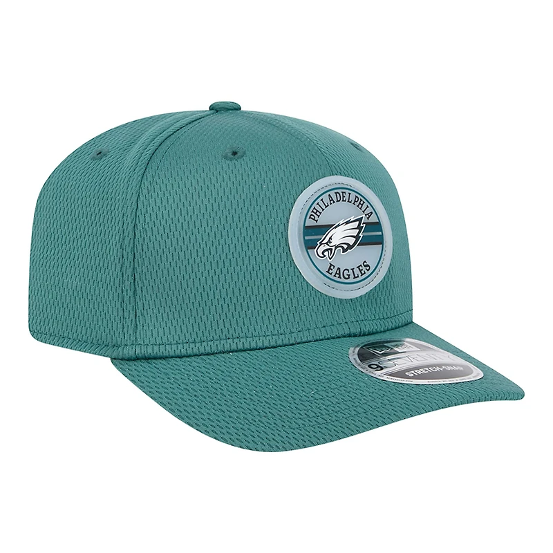Casquette ajustable extensible à boutons-pression 9SEVENTY Adventure Patched Philadelphia Eagles Midnight Green New Era pour homme