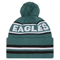 Men's New Era  Midnight Green Philadelphia Eagles Classic Cuffed Knit Hat with Pom