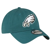 Casquette ajustable New Era Core Classic 9TWENTY pour homme, vert nuit, des Philadelphia Eagles