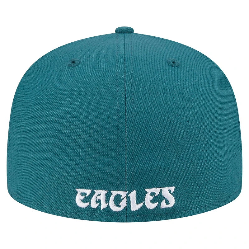Men's New Era Midnight Green Philadelphia Eagles Flawless 59FIFTY Fitted Hat