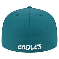 Men's New Era Midnight Green Philadelphia Eagles Flawless 59FIFTY Fitted Hat