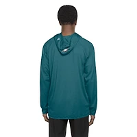 Sweat à capuche fonctionnel New Era pour homme, vert nuit, Philadelphia Eagles