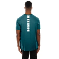 T-shirt réfléchissant fonctionnel pour homme New Era, vert nuit, Philadelphia Eagles