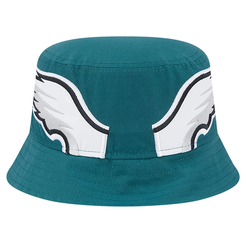 Men's New Era Midnight Green Philadelphia Eagles Helmet Bucket Hat