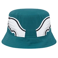 Men's New Era Midnight Green Philadelphia Eagles Helmet Bucket Hat