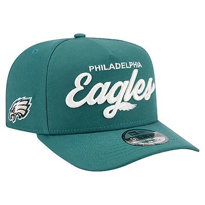 Men's New Era  Midnight Green Philadelphia Eagles Local Play A-Frame 9FIFTY Snapback Hat