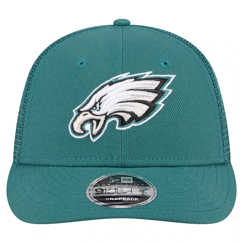 Casquette Snapback Low Profile 9FIFTY pour homme New Era verte Philadelphia Eagles