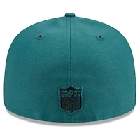 Casquette ajustée 59FIFTY New Era pour hommes des Philadelphia Eagles Main Patch vert nuit