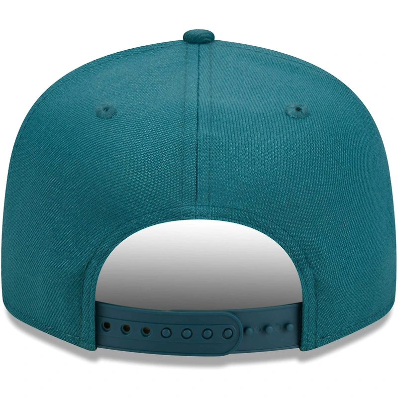 Men's New Era Midnight Green Philadelphia Eagles Main Script 9FIFTY Snapback Hat
