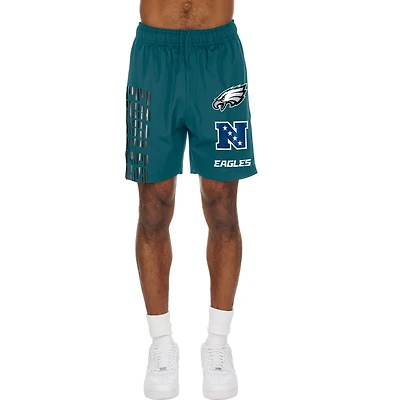 Short de match New Era vert nuit pour homme, Philadelphia Eagles