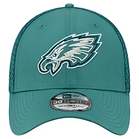 Casquette 39THIRTY Flex Outline des Philadelphia Eagles de New Era pour homme, vert nuit