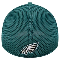 Casquette 39THIRTY Flex Outline des Philadelphia Eagles de New Era pour homme, vert nuit