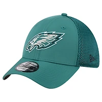 Casquette 39THIRTY Flex Outline des Philadelphia Eagles de New Era pour homme, vert nuit