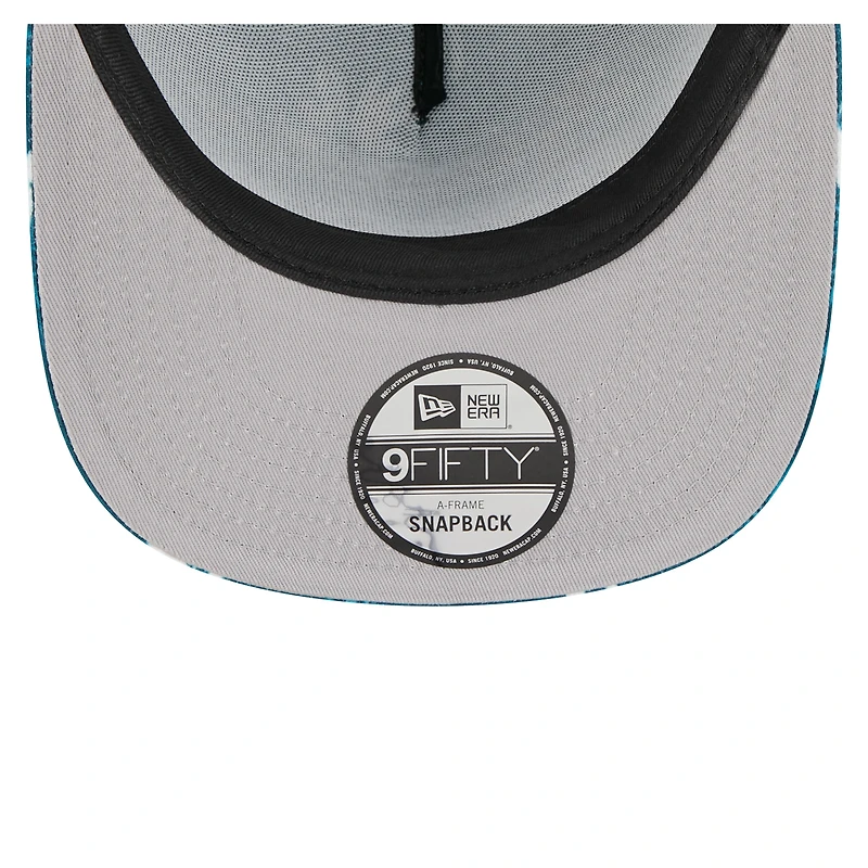 Casquette snapback New Era 9FIFTY pour homme, vert nuit, motif palmiers, Philadelphia Eagles