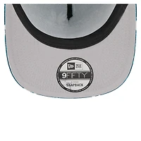 Casquette snapback New Era 9FIFTY pour homme, vert nuit, motif palmiers, Philadelphia Eagles