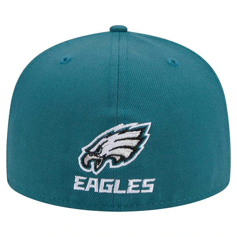 Casquette ajustée Ransom 59FIFTY pour homme New Era Midnight Green Philadelphia Eagles