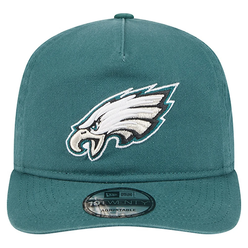 Casquette ajustable New Era 19TWENTY pour homme, vert nuit, des Philadelphia Eagles