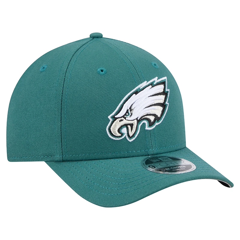 Casquette ajustable 9FORTY M-Crown pour homme, collection équipe des Philadelphia Eagles, vert nuit New Era