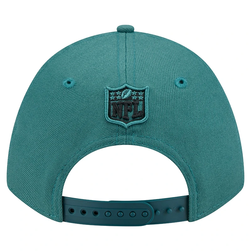 Casquette ajustable 9FORTY M-Crown pour homme, collection équipe des Philadelphia Eagles, vert nuit New Era