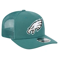 Casquette ajustable extensible à boutons-pression New Era 9SEVENTY pour homme, vert nuit, collection équipe des Philadelphia Eagles