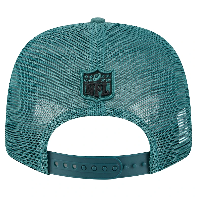 Casquette ajustable extensible à boutons-pression New Era 9SEVENTY pour homme, vert nuit, collection équipe des Philadelphia Eagles