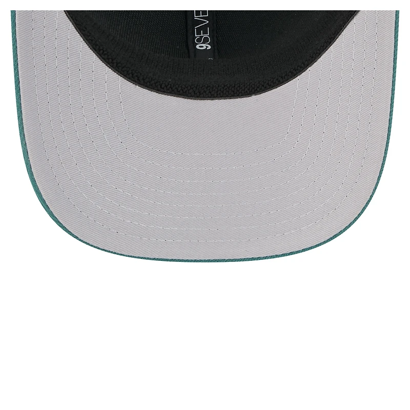 Casquette ajustable extensible à boutons-pression New Era 9SEVENTY pour homme, vert nuit, collection équipe des Philadelphia Eagles