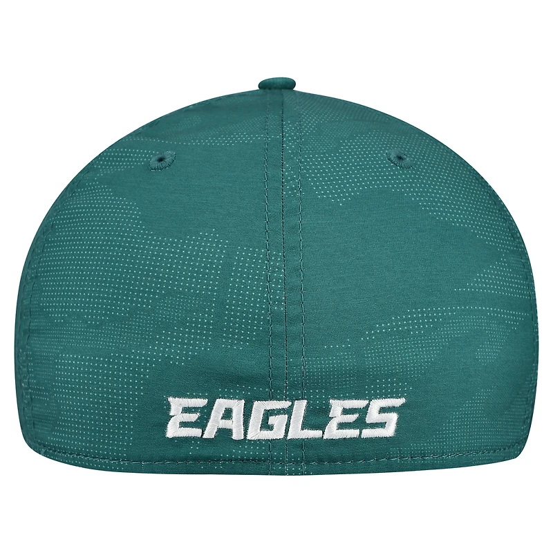 Men's New Era  Midnight Green Philadelphia Eagles Tonal Camo 39THIRTY Stretch Fit Hat