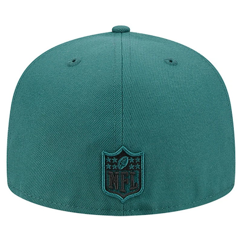 Casquette ajustée New Era Tri-Hit 59FIFTY verte des Philadelphia Eagles pour homme