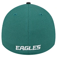 Men's New Era Midnight Green Philadelphia Eagles Visor Hit 39THIRTY Flex Hat