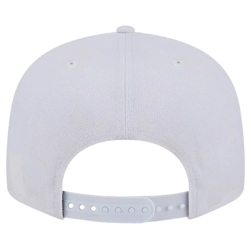 Casquette Snapback 9FIFTY Main Blanc sur Blanc des Eagles de Philadelphie New Era pour hommes
