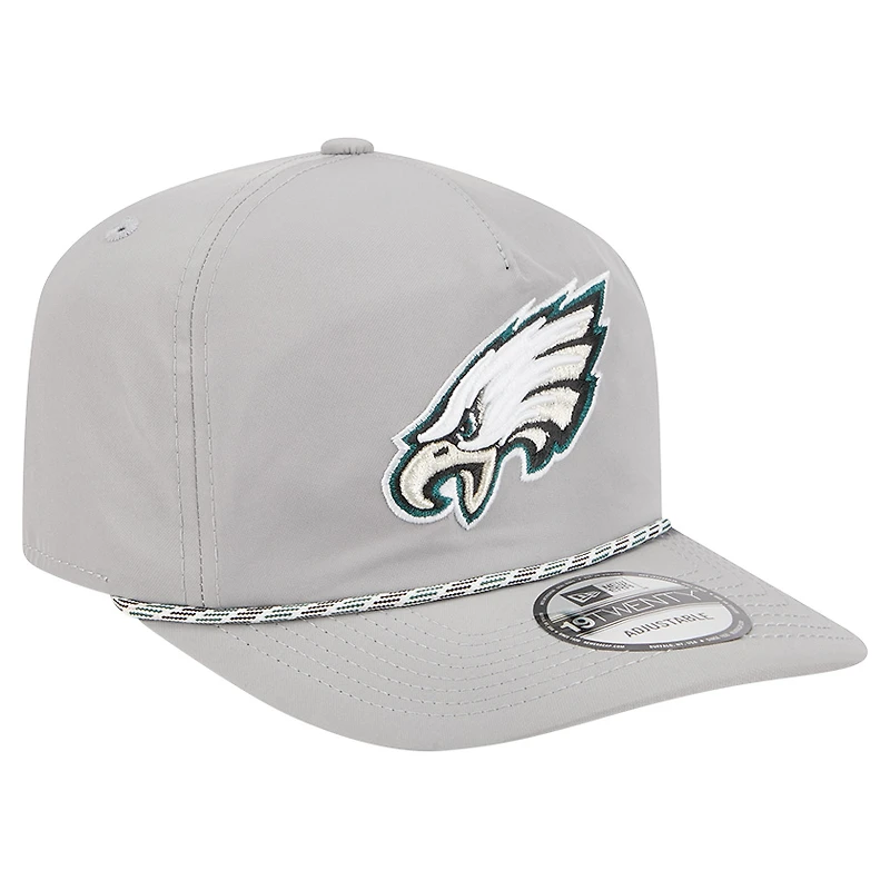 Casquette New Era Silver Philadelphia Eagles Rope 19TWENTY pour homme