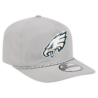 Casquette New Era Silver Philadelphia Eagles Rope 19TWENTY pour homme