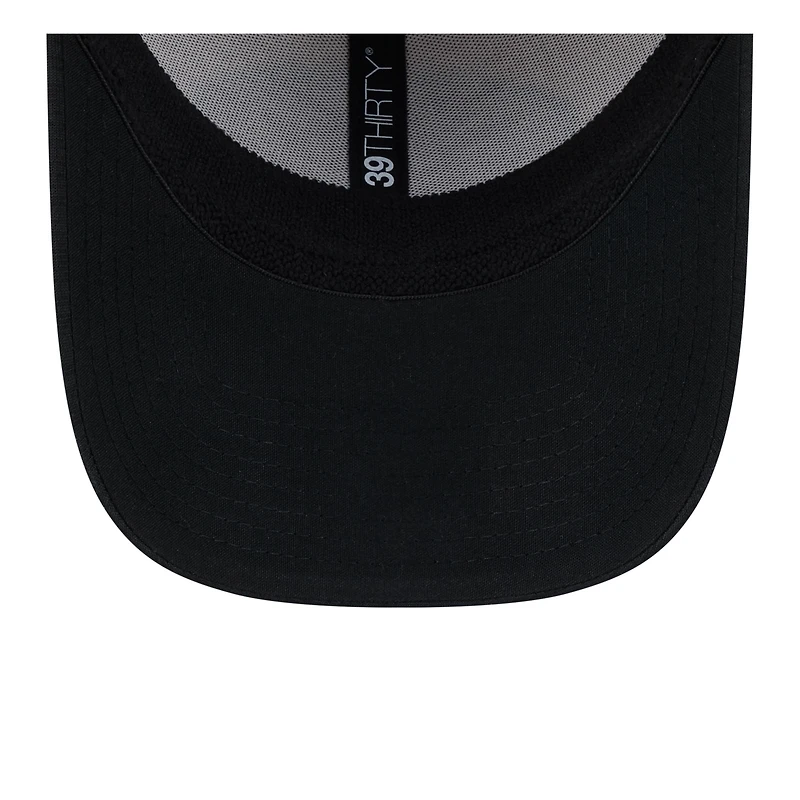 Men's New Era Stone/Black Philadelphia Eagles 2024 Sideline Historic 39THIRTY Flex Hat