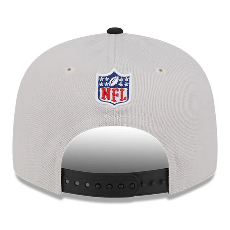 Men's New Era Stone/Black Philadelphia Eagles 2024 Sideline Historic 9FIFTY Snapback Hat