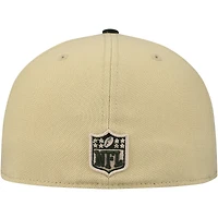 Men's New Era Tan Philadelphia Eagles Landscape 59FIFTY Fitted Hat