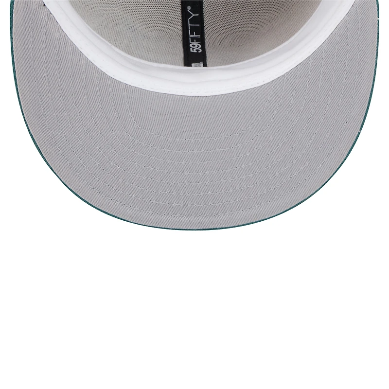Men's New Era Tan Philadelphia Eagles Logo Main 59FIFTY Fitted Hat