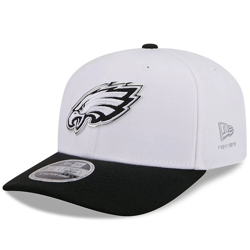 Men's New Era White/Black Philadelphia Eagles 2026 NFL Draft 9SEVENTY Adjustable Hat