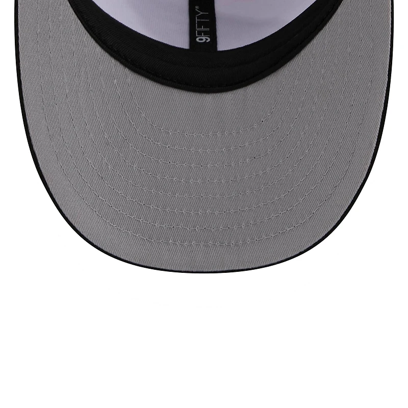 Men's New Era  White/Black Philadelphia Eagles 2026 NFL Draft Pre-Curved 9FIFTY Snapback Hat
